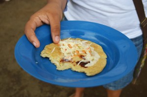 Homemade Nica pupusas