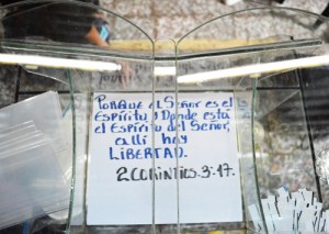 podium in NICA church